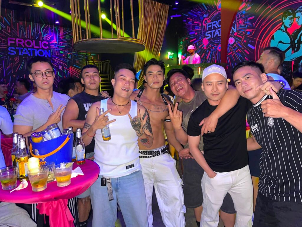 Go-go Boys in Saigon - Pride Drives Vietnam - Saigon Gay Tours.